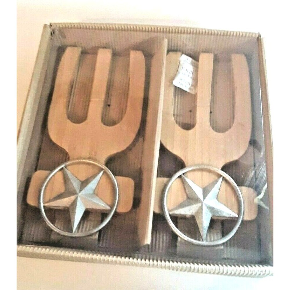 Wooden  Fork Grill Kitchen Texas Western Farmhouse Rustic Southwest Wall Decor